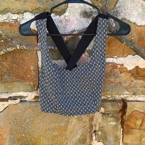 Cross back crop top